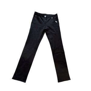 Pearly Gates 89 Golf Pants Women's Black Slim Fit Sz 0/1 (US S) Owl Logo